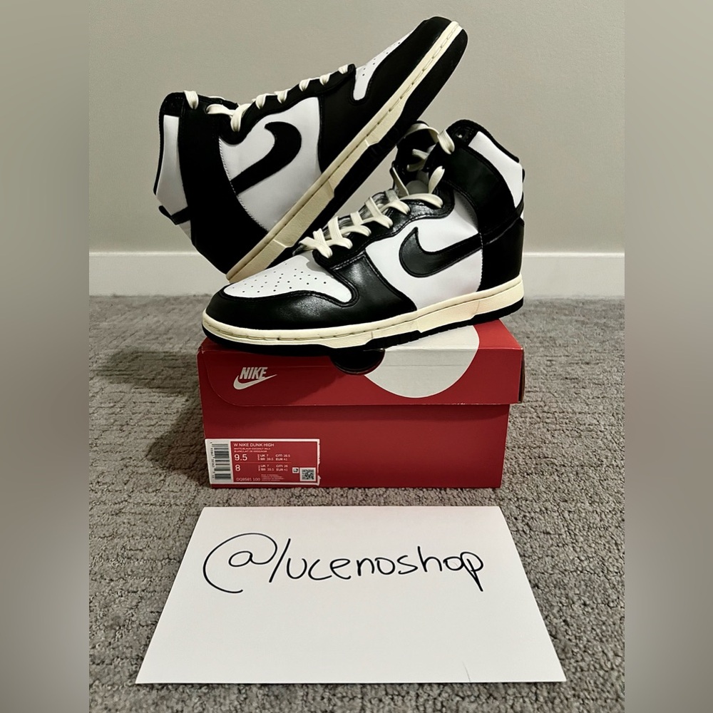 ✅PRE-OWNED✅ Size 9.5 WMNS (8 MENS) Nike Dunk High Vintage Black